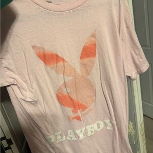 PLAYBOY Pink Tee with Bunny Logo